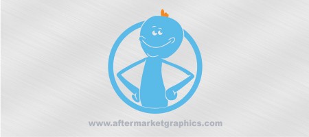 Rick and Morty Mr. Meeseeks Circle Decal
